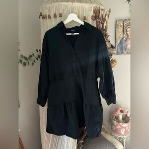 Scoop Button Down Dress